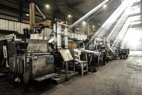 Moderne Produktionshalle eines Betriebs